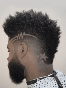 High Top Fade with Design Hairstyles