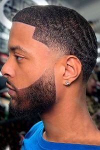 Taper Fade with Waves Hairstyle