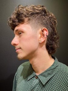 Curly Mullet Hairstyle