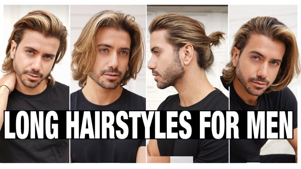 4 LONG HAIRSTYLES FOR MEN